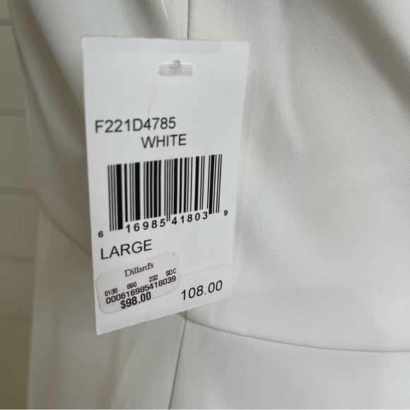 Adelyn Rae Nixxi Tie Shoulder Mini Dress Graduation Bride - Picture 7 of 8